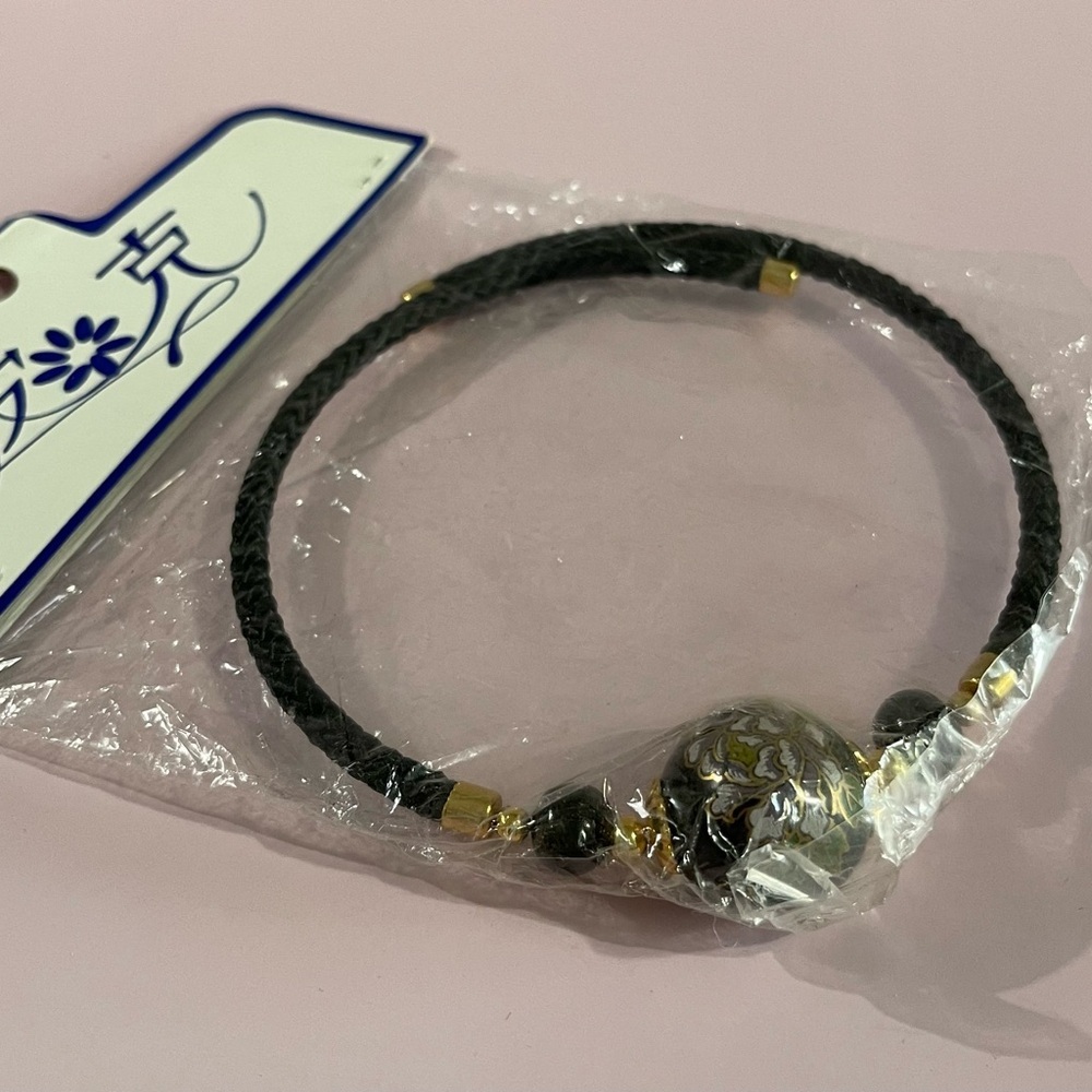 Black and Gold Choker Necklace.